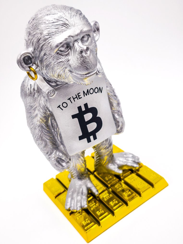 AMA • Pope (1985) - Bitcoin to the moon Chimp deluxe - Banksy & Bitcoin #4.3