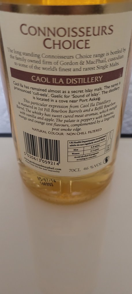 Caol Ila 2004 Connoisseurs Choice - Gordon & MacPhail  - b. 2016  - 70cl #4.3