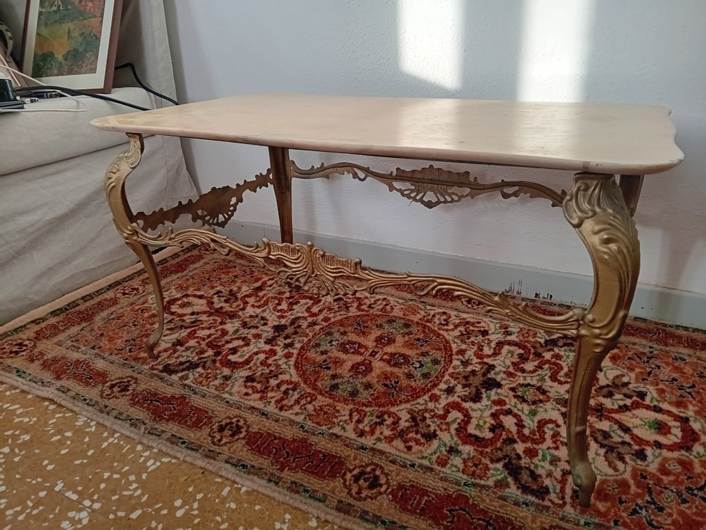 中心桌 - 熟铁, 大理石 - 客厅茶几 #4.3