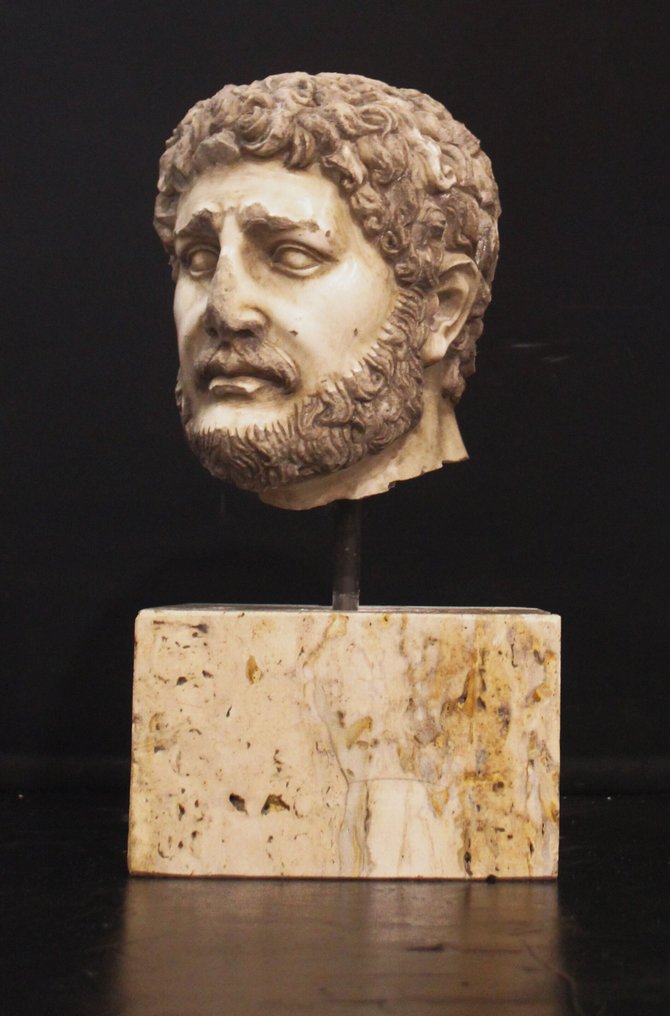 雕刻, Testa di Giove in marmo Statuario - 50 cm - 大理石 #2.1