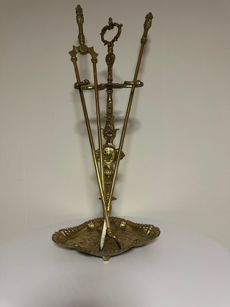 Tillbehör till öppen spis - Mässing - Guldfärgad mässingsspisverktyg #2.1