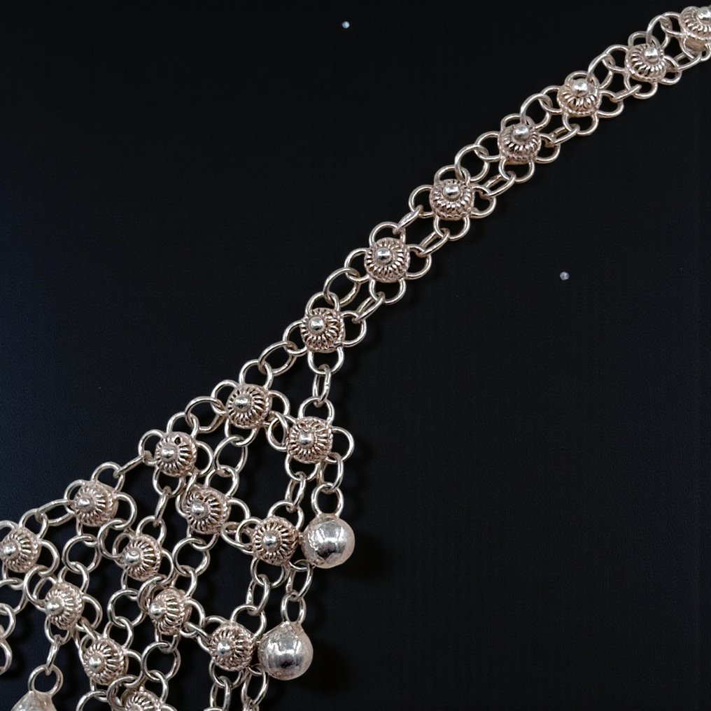 Ασημί - Κολιέ - Οθωμανική τέχνη του φιλερέ #2.1