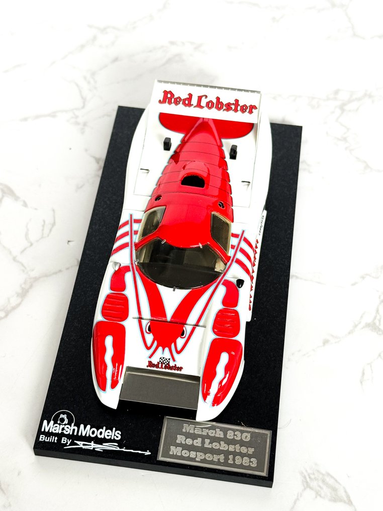 Marsh Models 1:43 - Modelauto - March 83G Red Lobster – Mosport 1983 – Cowart/Miller – hand Built - Limited Edition #3.2