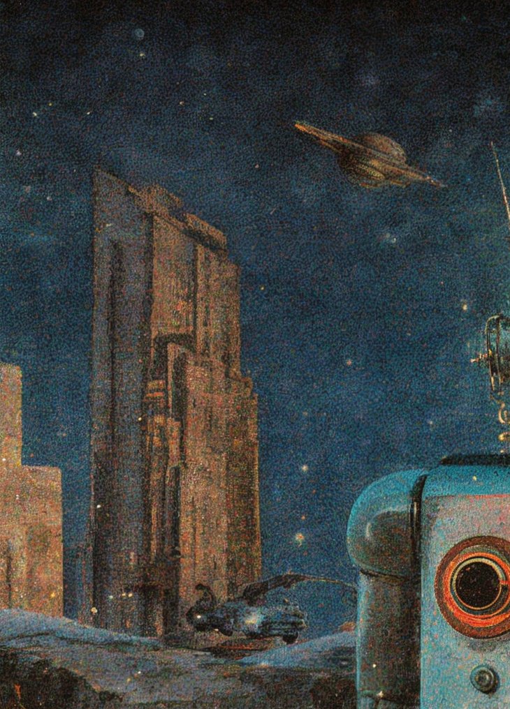 Collectibles & Co - Retro-Futuristic Style - “Tin Robot In The Megacity” by Collectibles & Co (1/5) #3.2