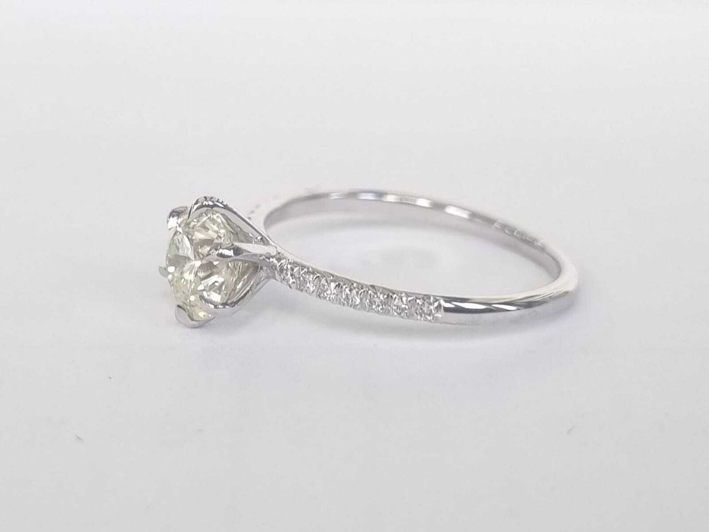 Δαχτυλίδι αρραβώνων - 18 καράτια Λευκός χρυσός -  1.12ct. tw. Διαμάντι (Φυσικό) - Διαμάντι #2.1