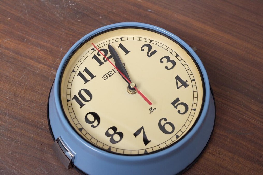 Ρολόι τοίχου - Seikosha CO. LTD Seiko -   Χάλυβας, Βακελίτης, Πλαστικό, Γυαλί - 1980-1990 #2.1