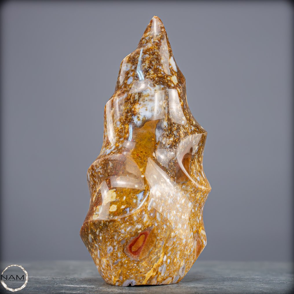 稀有色彩天然玛瑙-欧泊 火焰- 1573.99 g #3.2