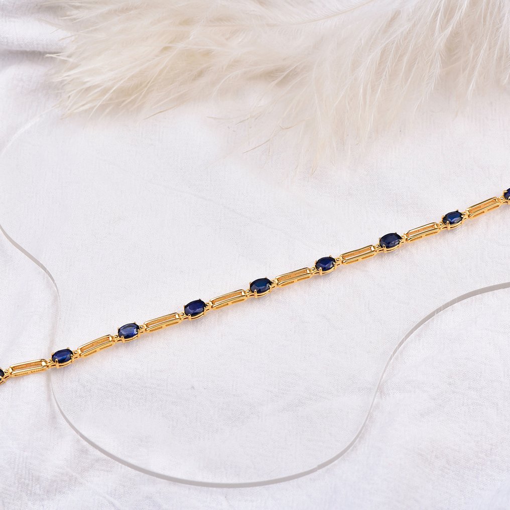 Senza Prezzo di Riserva - Bracciale Argento - Sapphire - Certificato #1.0