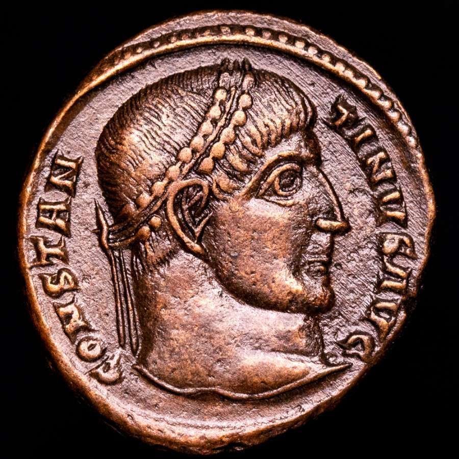 羅馬帝國. 君士坦丁大帝 (AD 306-337). Follis Thessalonica. (310-337 AD) DN CONSTANTINI MAX AVG, VOT • XX.  (沒有保留價) #1.0