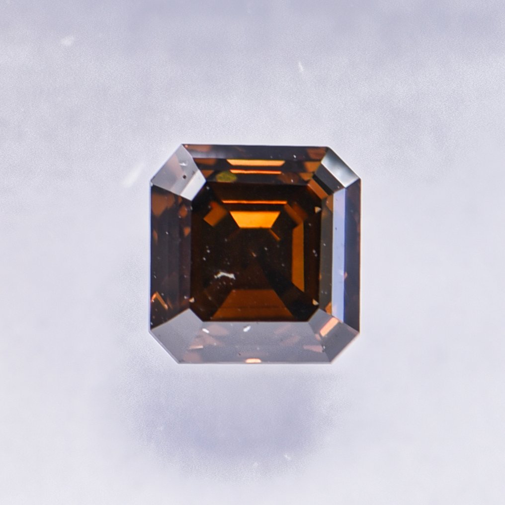 Nincs minimálár - 1 pcs Gyémánt (Természetes színű) - 0.54 ct - Smaragd - Fancy dark Sárga Narancssárga - VS2 - Nemzetközi Gemmológiai Intézet (IGI) - VG VG #2.1