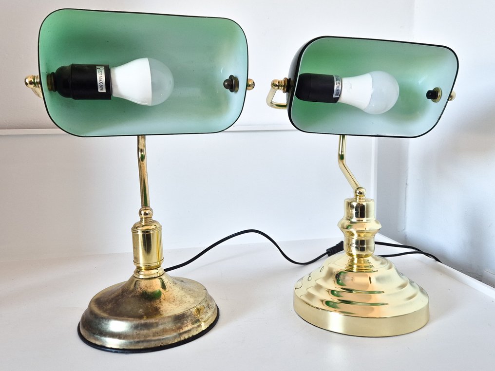 工作台檯燈 (2) - 鍍金黃銅 - 复古 #2.1