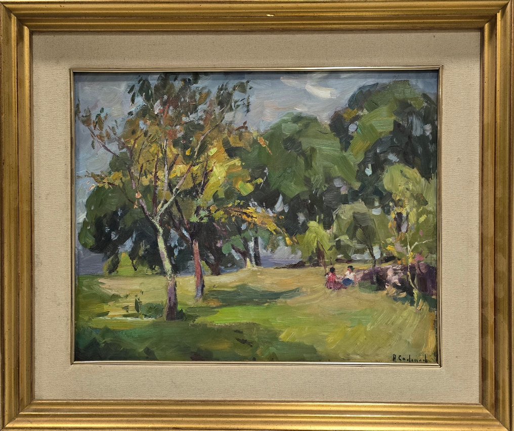 Àngel Codinach Campllonc (1922-1995) - Tarde bajo los árboles #2.1