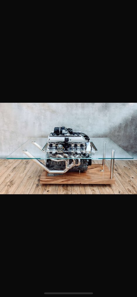 Artwork - Rolls-Royce - Rolls-Royce V12 Engine Coffee Table – Handbuilt Automotive Art by E36Kings #4.3