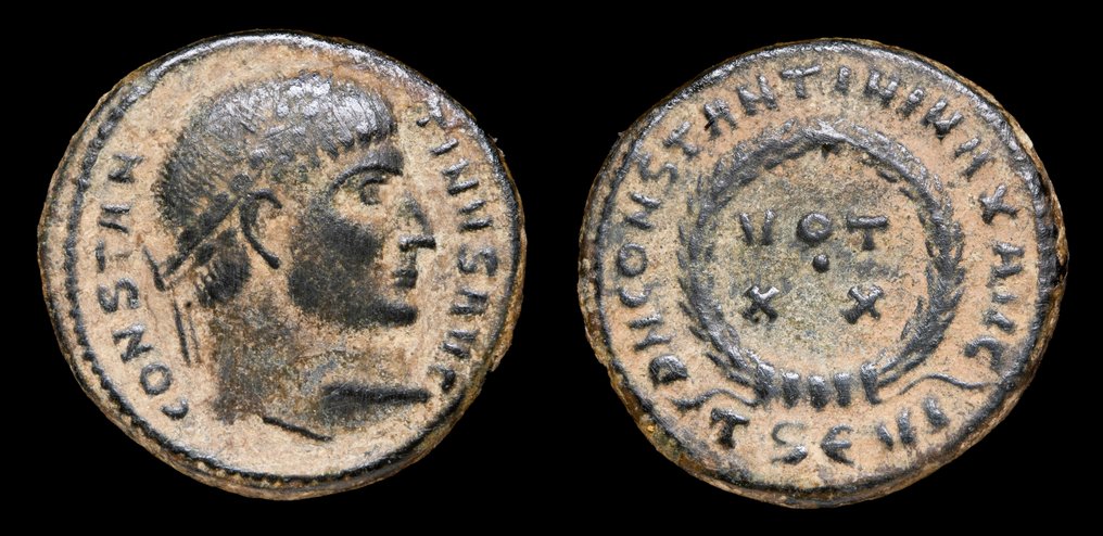 Roman Empire. Constantine I (AD 306-337). Centenionalis DN CONSTANTINI MAX AVG VOT XX, Tesalonica (No Reserve Price) #1.0