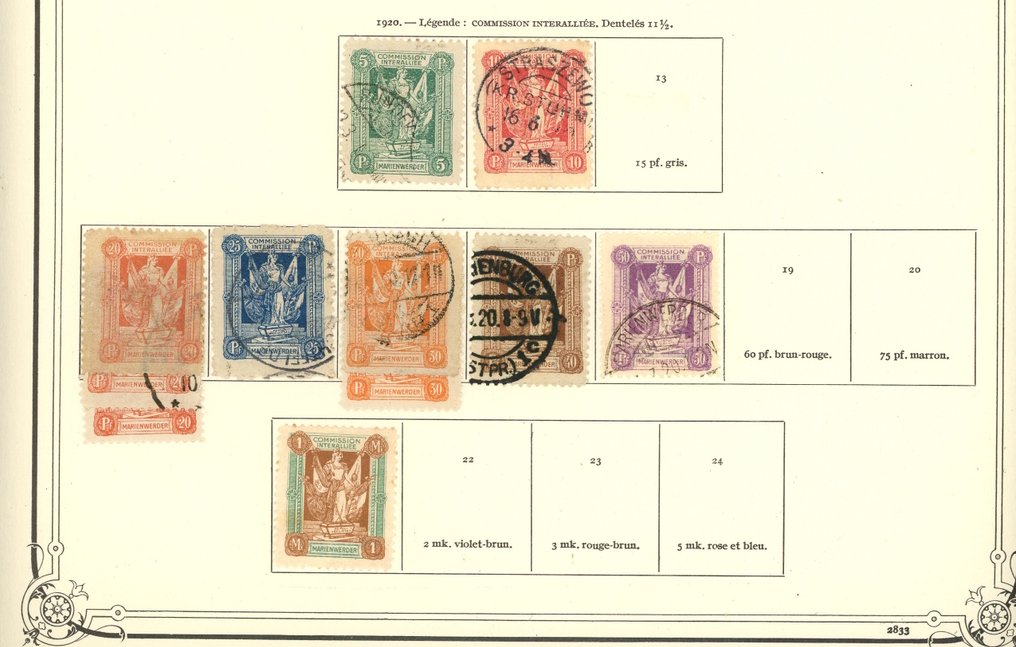 Német gyarmatok 1899 - Német gyarmatok / Mariana-szigetek / Marshall-szigetek, a 'Kaiser Yachts' sorozat értékei, + #3.2