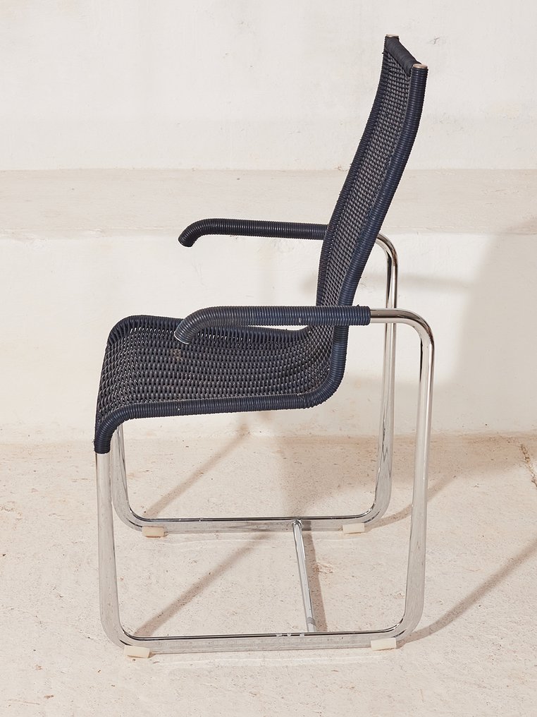 Tecta - Stol - D25 - Rotting, Stål - Ett par #3.2