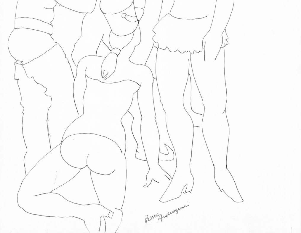 Pierre Ambrogiani (1907-1985) - Personnages, dessin original #3.2