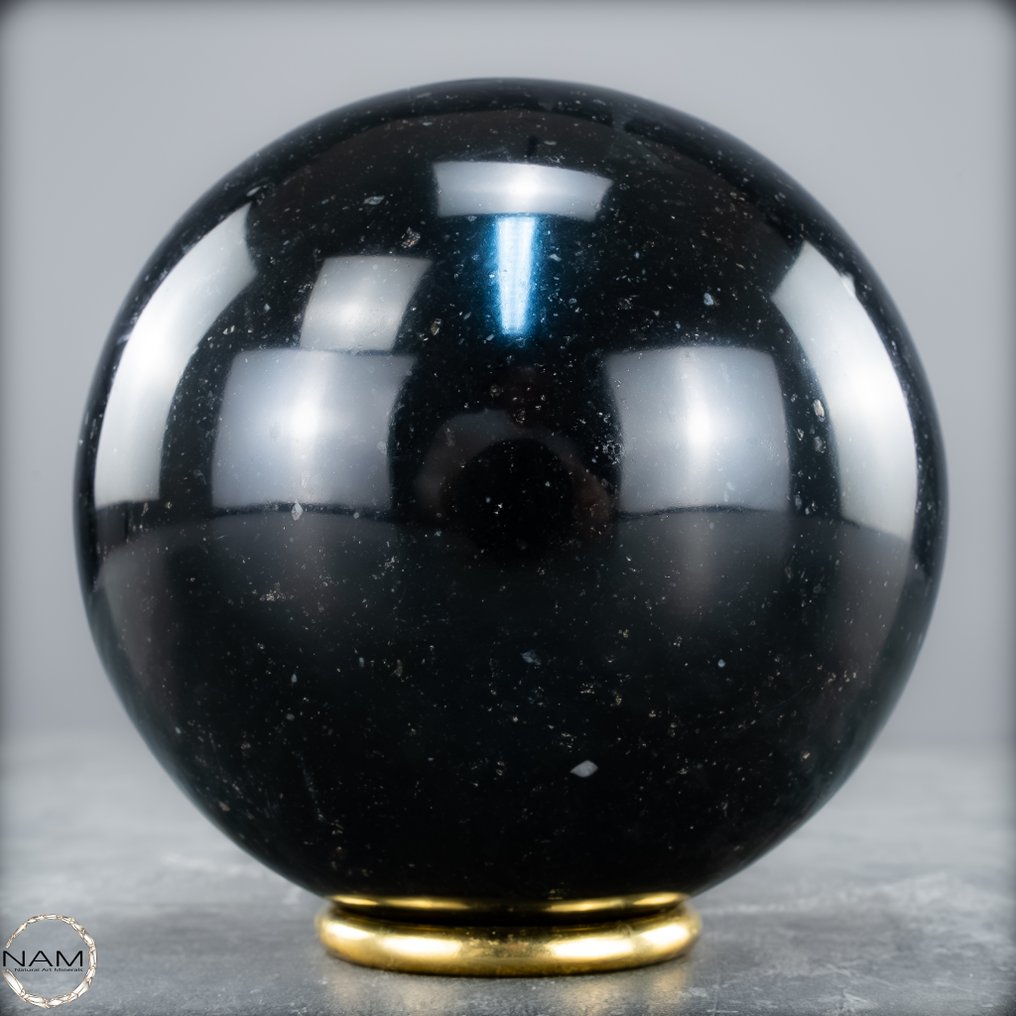 Naturlig sort tourmalin Sphere, fra Brasilien- 1297.36 g #3.2