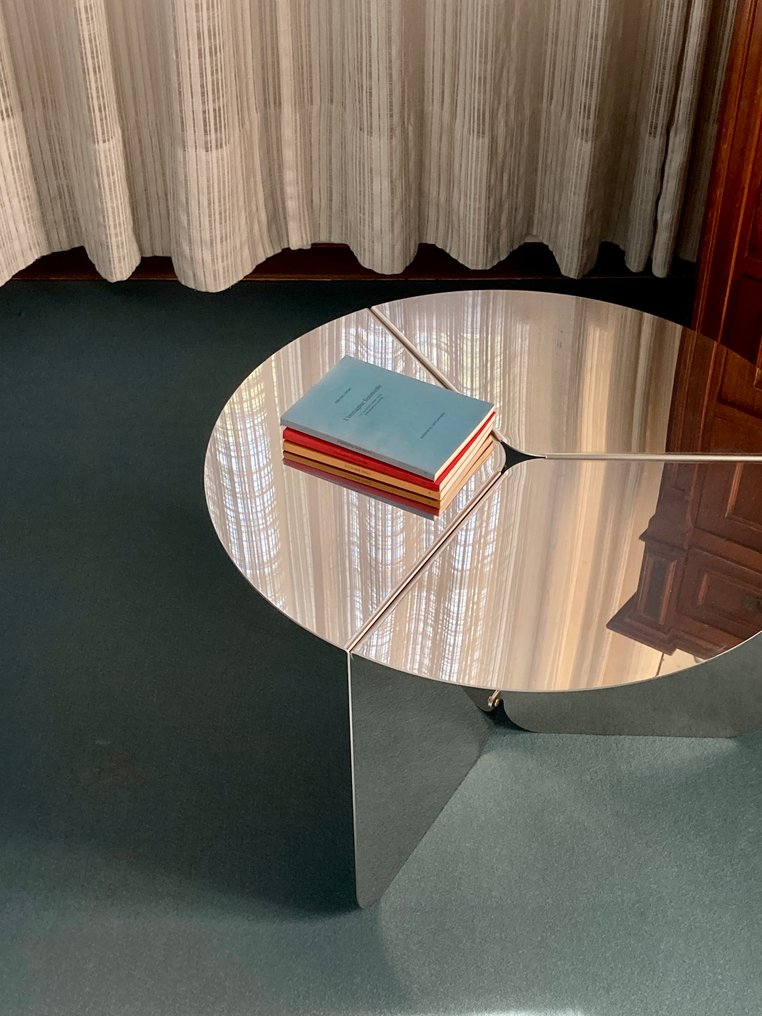 Matteo Giustozzi - Sofabord - 120 - udgave i poleret rustfrit stål - Rustfrit stål #4.3