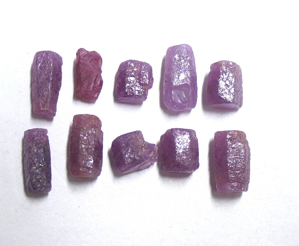 Κρύσταλλοι ρουμπίνι 100% φυσικοί Κρύσταλλος- 6.34 g - (10) #3.2