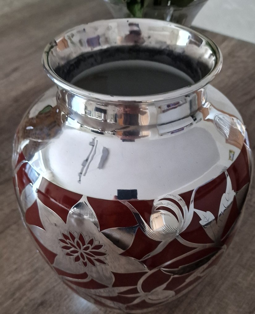 Friedrich Wilhelm Spahr - Vase - Porcelæn - Silber-Overlay 1947 #4.3