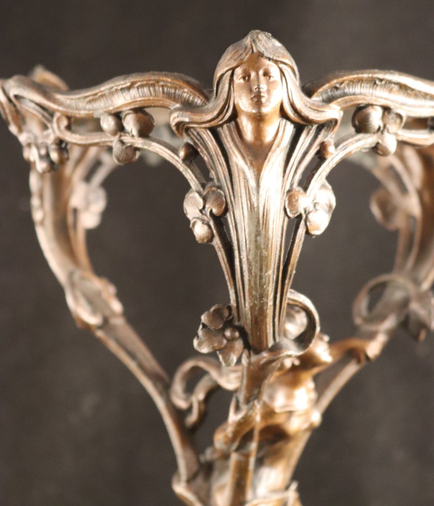 Art Nouveau - Lamp stand - Metal #4.3
