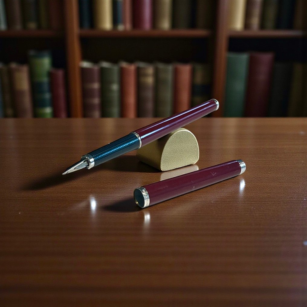 Parker - Parker 180 , Burgundy Laque, MADE IN FRANCE - Zonder minimumprijs - Vulpen #1.0