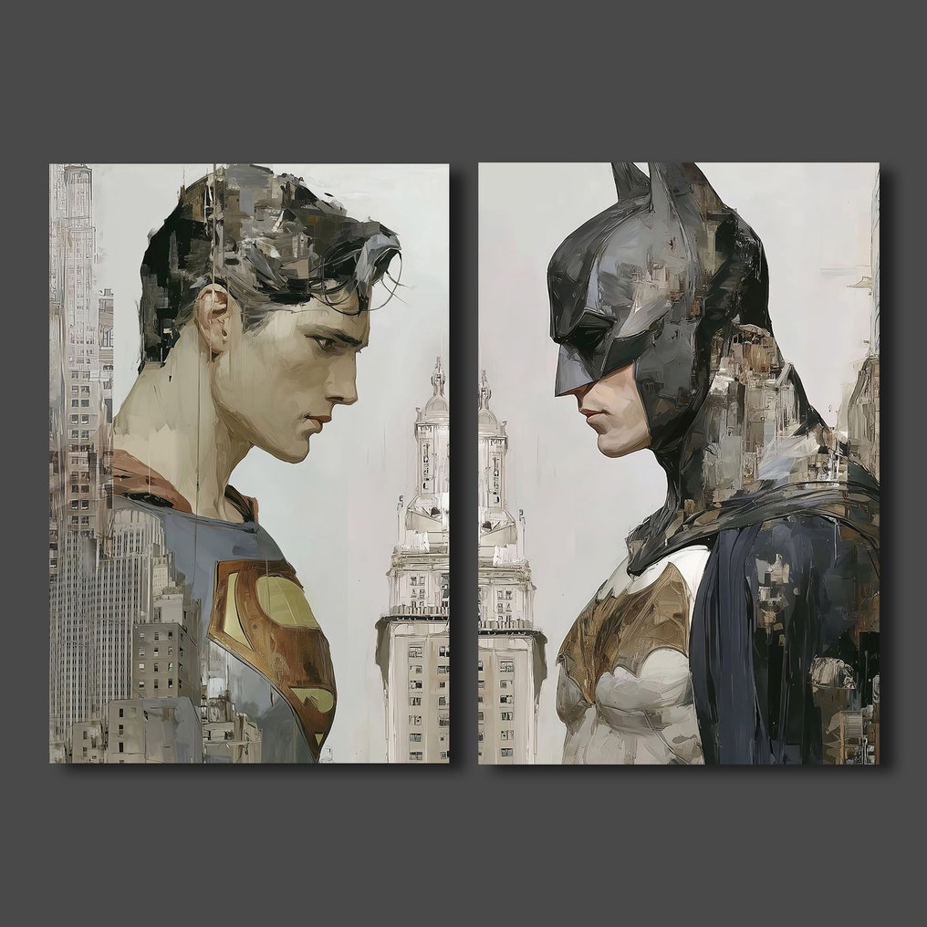 Canvas Fit - Alberto Ricardo - Superman vs Batman: El Encuentro de los Inmortales (Díptico) #1.0