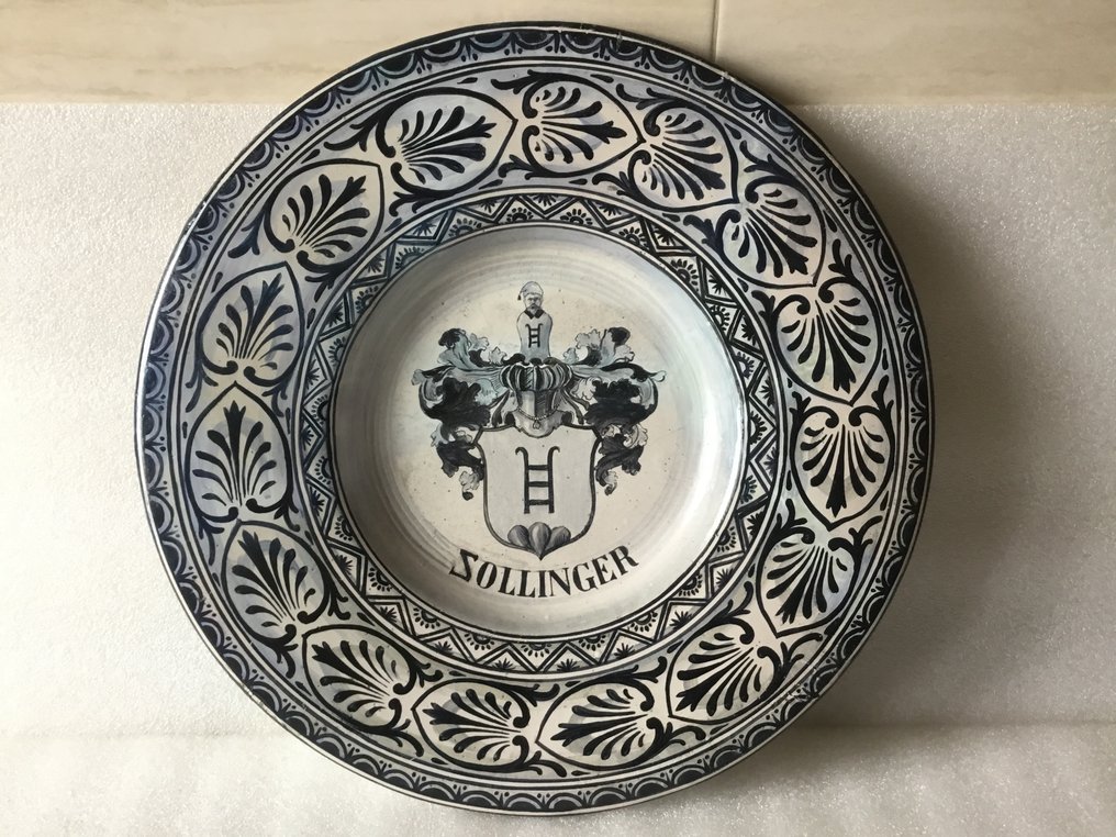 盘子 - 陶瓷 - Sollinger 徽章家族标志 #1.0