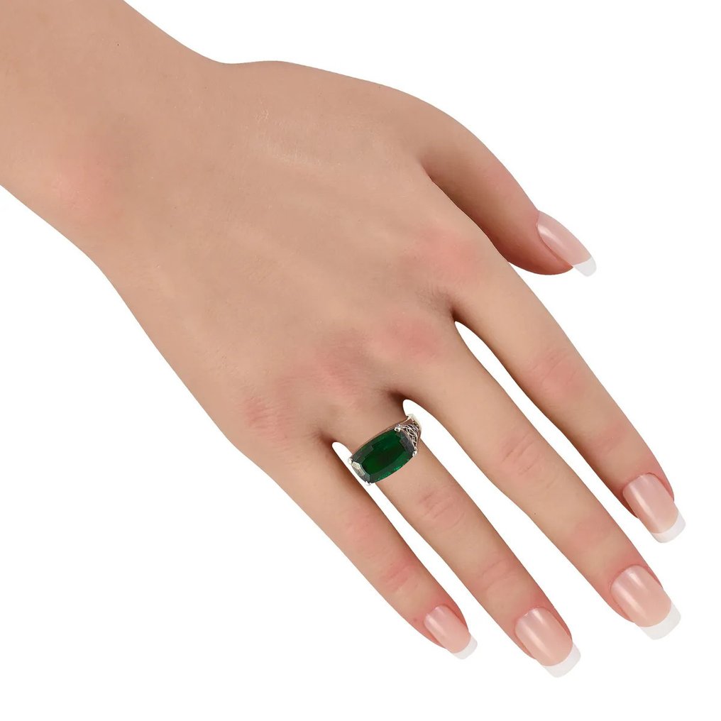 Ring Platina 7,45ct Tourmaline Ring, Platina #2.1