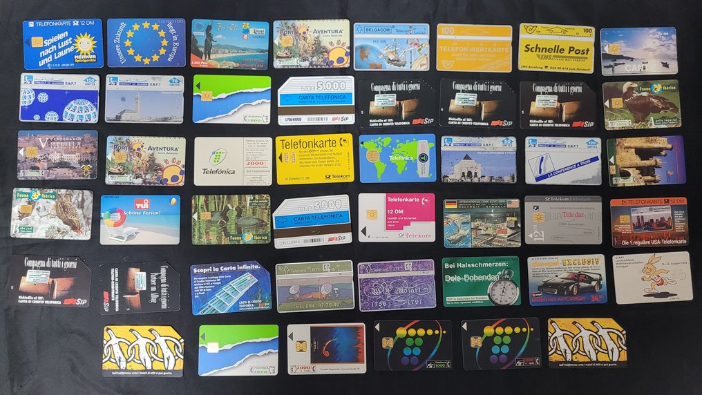 電話卡系列 - 稀有拍卖品,46件国际邮票 #1.0