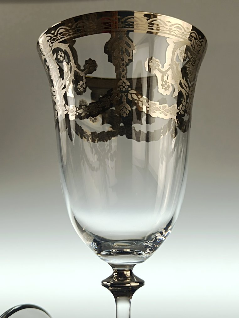 SECOLOVENTESIMO - Kielich (6) - Angela Venice Platinum - Kryształ, platino - Bohemian Crystal #3.2