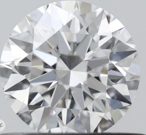 1 pcs 钻石 (天然) - 0.52 ct - 圆形 - E - SI1 微内含一级 - 美国宝石研究院(GIA) #1.0