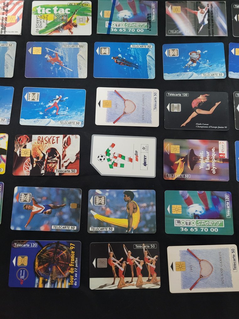 電話卡系列 - 42张法国电信电话卡中的稀有套装,其中3张带有Blister包装。 #2.1
