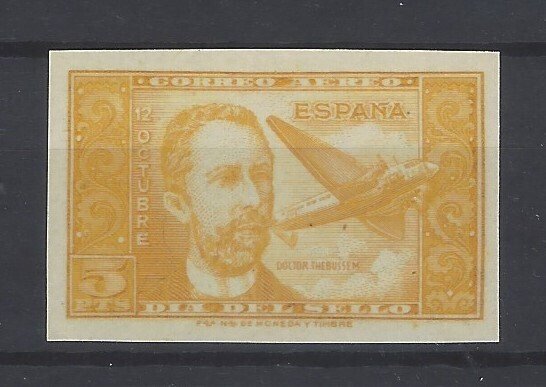 Ισπανία 1944 - Πολύ σπάνιος Dr. Thebussem - χωρίς dentar-error color. - Edifil Especializado 983ccs #1.0