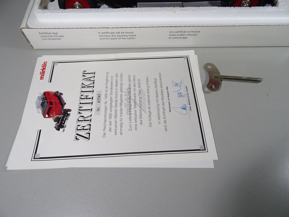 Märklin - 锡制玩具 - Märklin 1989 Reichspost Delivery Truck, Boxed #4.3