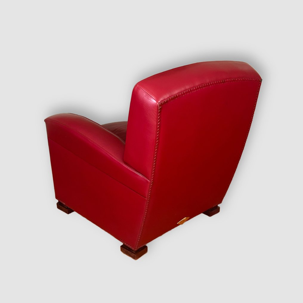 Poltrona Frau - Πολυθρόνα - «Tabarin 1935» – Σπάνιο δείγμα αριθμός 243 – Περιορισμένη έκδοση – Ιταλία, 1990 - Δέρμα - με αυθεντικό πιστοποιητικό #4.3