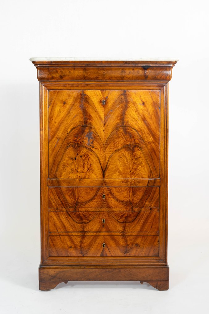 Secrétaire à abattant - Carrara marble #1.0