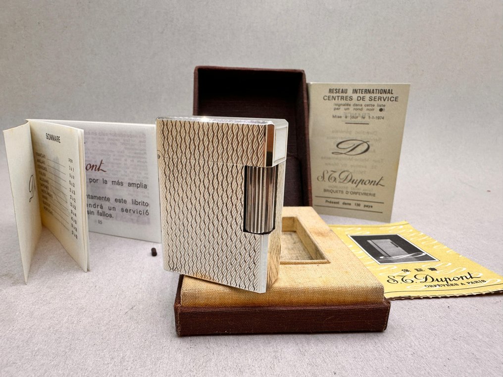 S.T. Dupont - Line 1 Short - Öngyújtó - Ezüsttányér #1.0