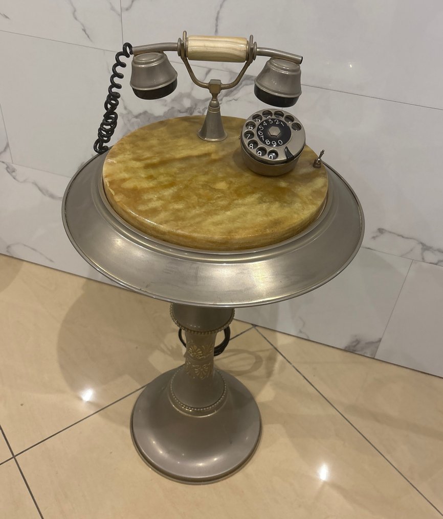 模擬電話 - 鍍銀黃銅, 鍍金黃銅 - 旋转拨盘电话 #1.0