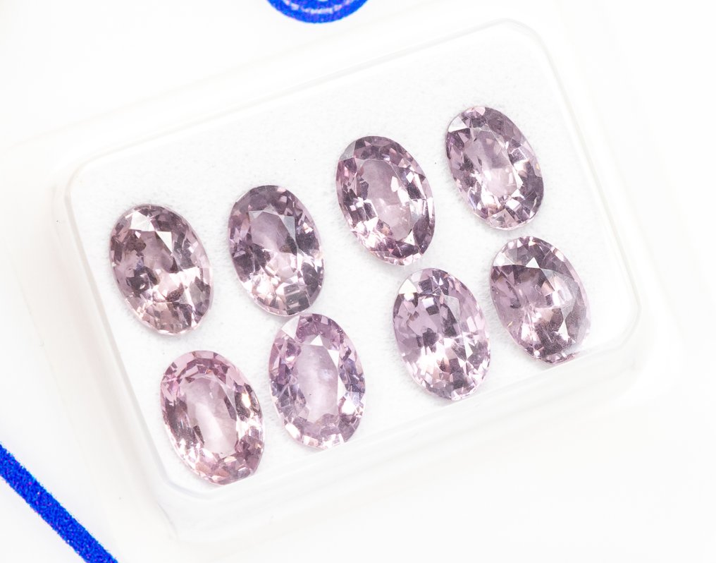 Ingen mindstepris - 8 pcs  Spinel  - 4.20 ct - Antwerp Laboratory for Gemstone Testing (ALGT) - Lyserød #1.0