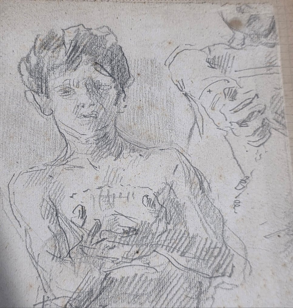 Antonio Mancini (1852-1930), Attr.a - Studio #2.1