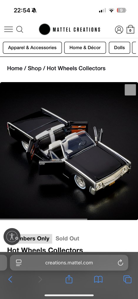 Hot Wheels 1:64 - Αυτοκίνητο μοντελισμού - Lincoln Continental 1961 #3.2