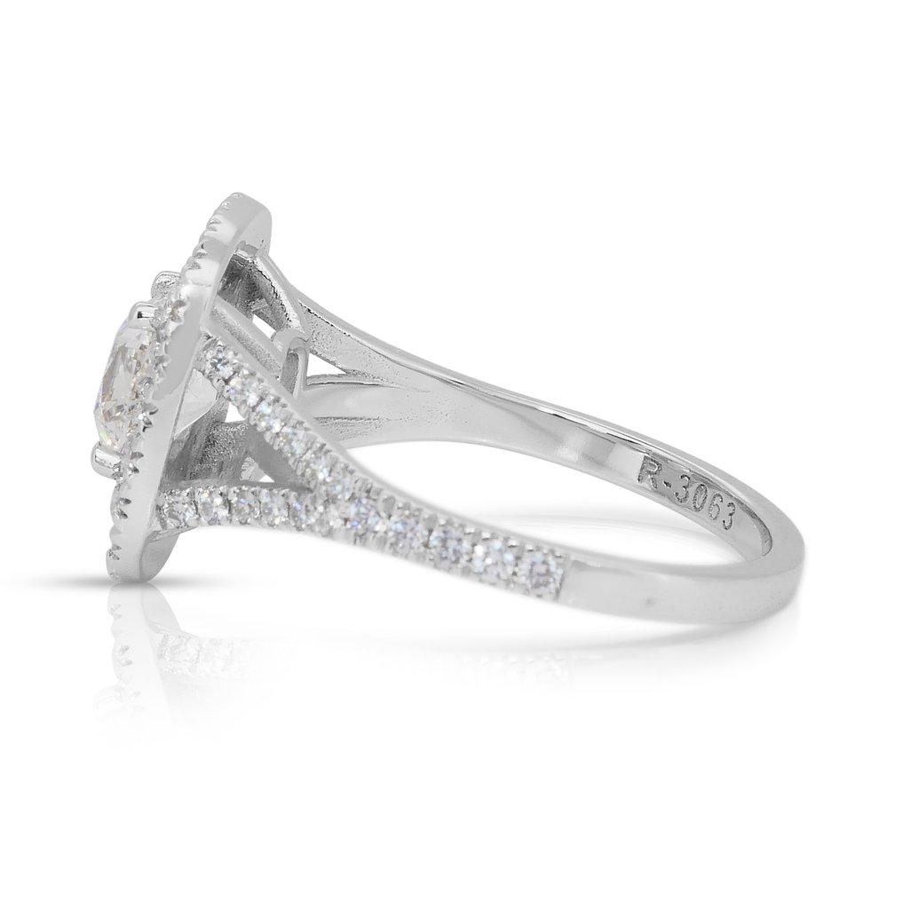 戒指 - 18K包金 白金 - 2.03ct. tw. 钻石 (天然) - 钻石 #4.3