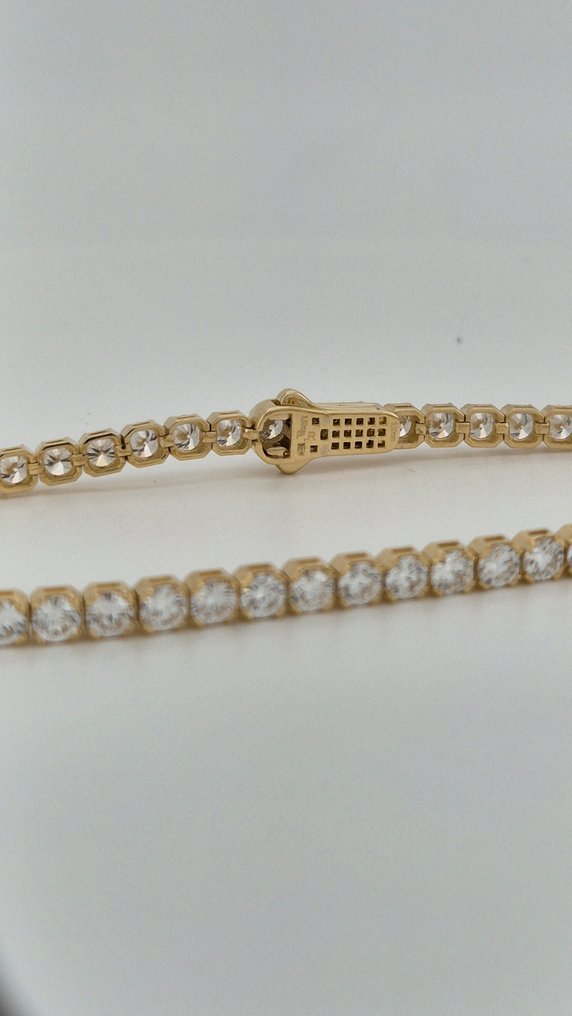 Rannekoru - 14 kt. Keltakulta - 7.70ct. tw. Timantti (Laboratoriossa kasvatettu) #3.2