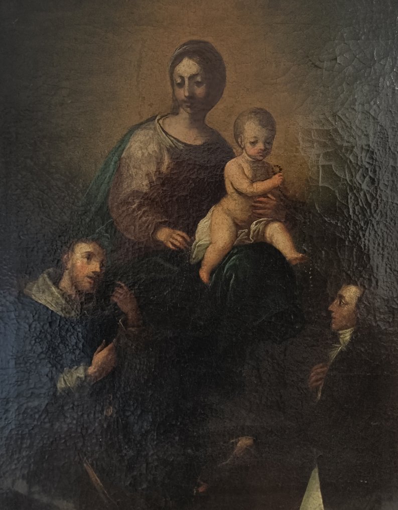 Ιταλική σχολή (XVII) - Madonna col Bambino, San Francesco e committente #1.0