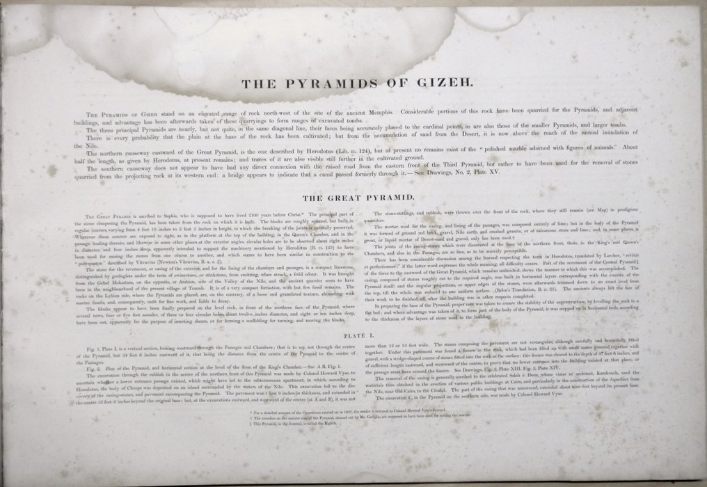 J.E. Perring, E.J. Andrews - The Pyramids of Gizeh from Actual Survey and Admeasurement - 1839-1842 #3.2