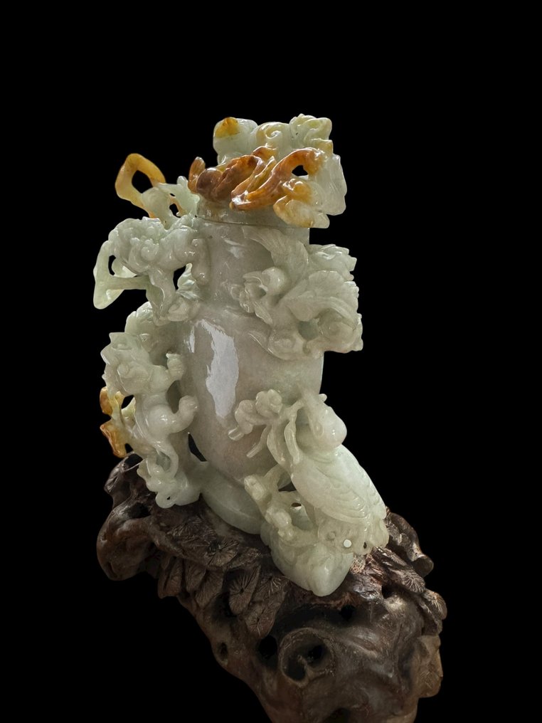 Potiche 5 draghi Giadeite - 硬石 - 中國 #1.0