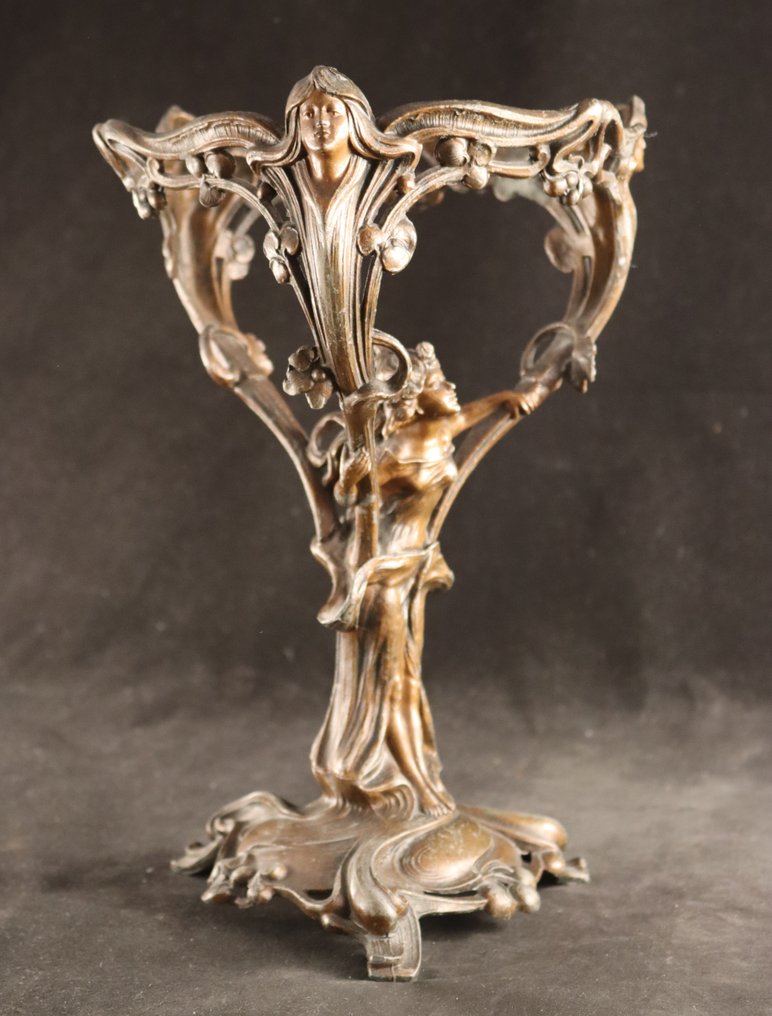 Art Nouveau - Lamp stand - Metal #3.2
