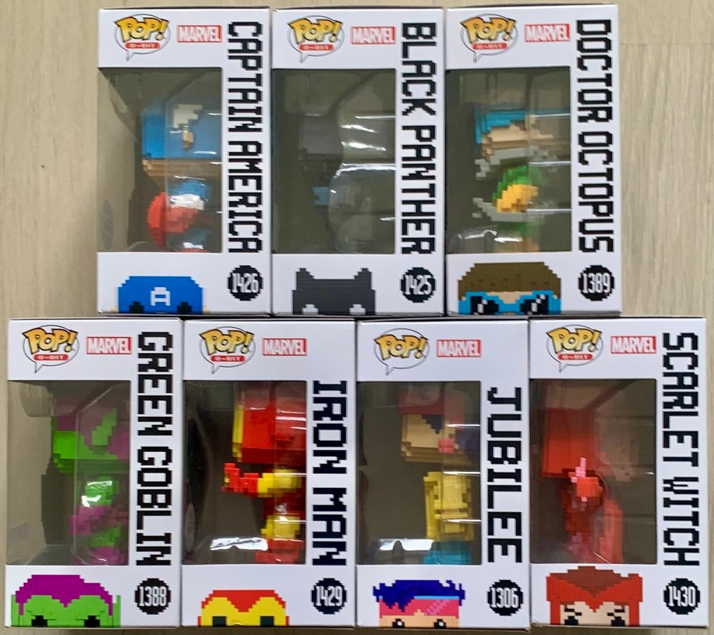 Funko Pop! - Statuetta - 7x Marvel [8-Bit] Special Editions - Plastica #2.1